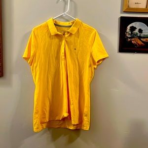 Men’s Short Sleeved Polo Shirt, Yellow, Size XL, Tommy Hilfiger, Classic Fit